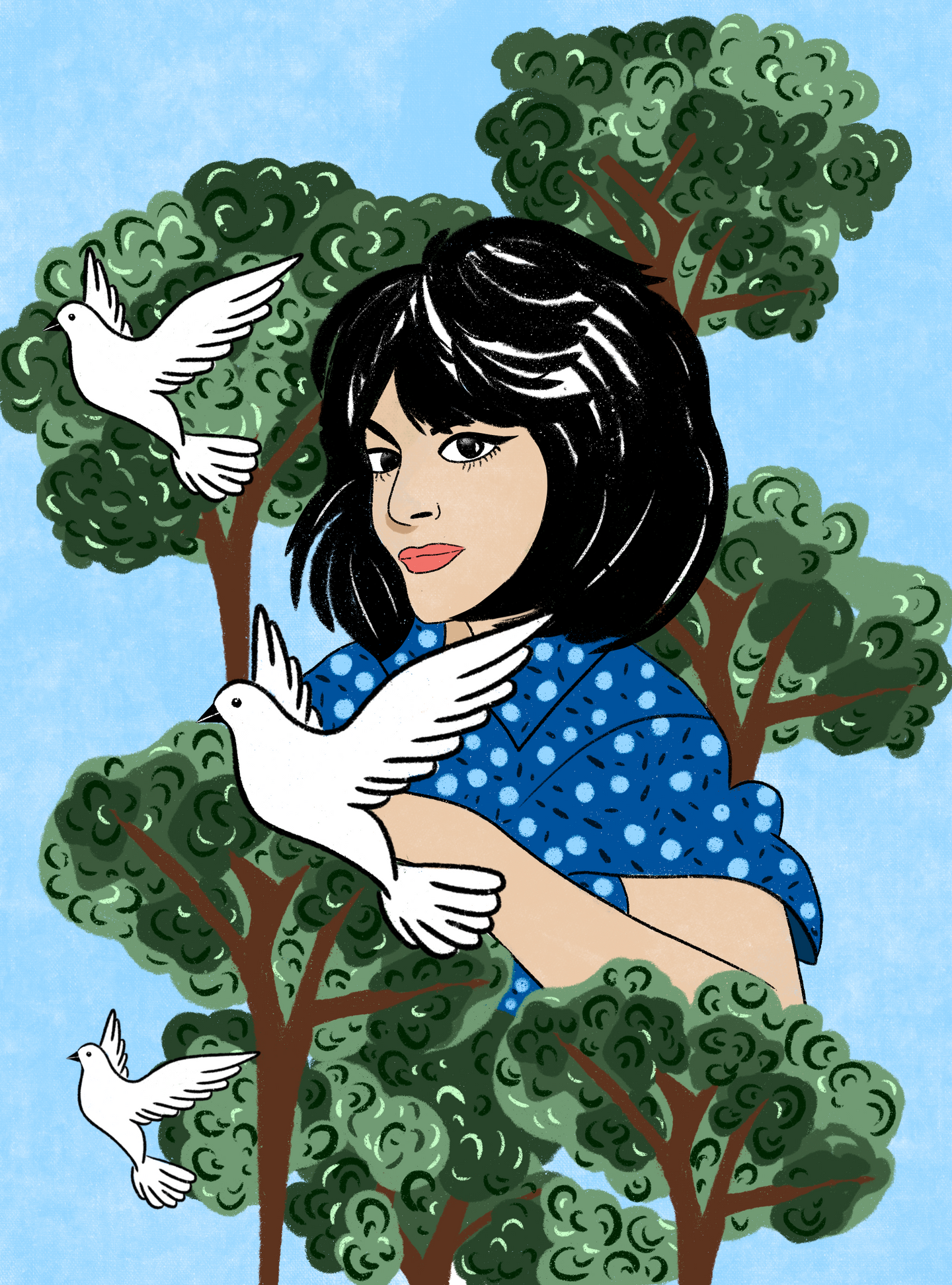 10 birds on a tree