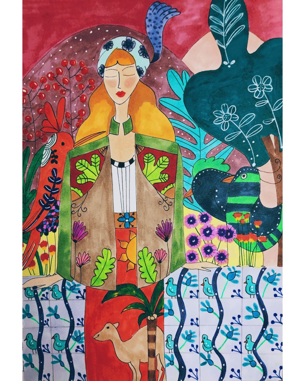 A Lady on the Balcony