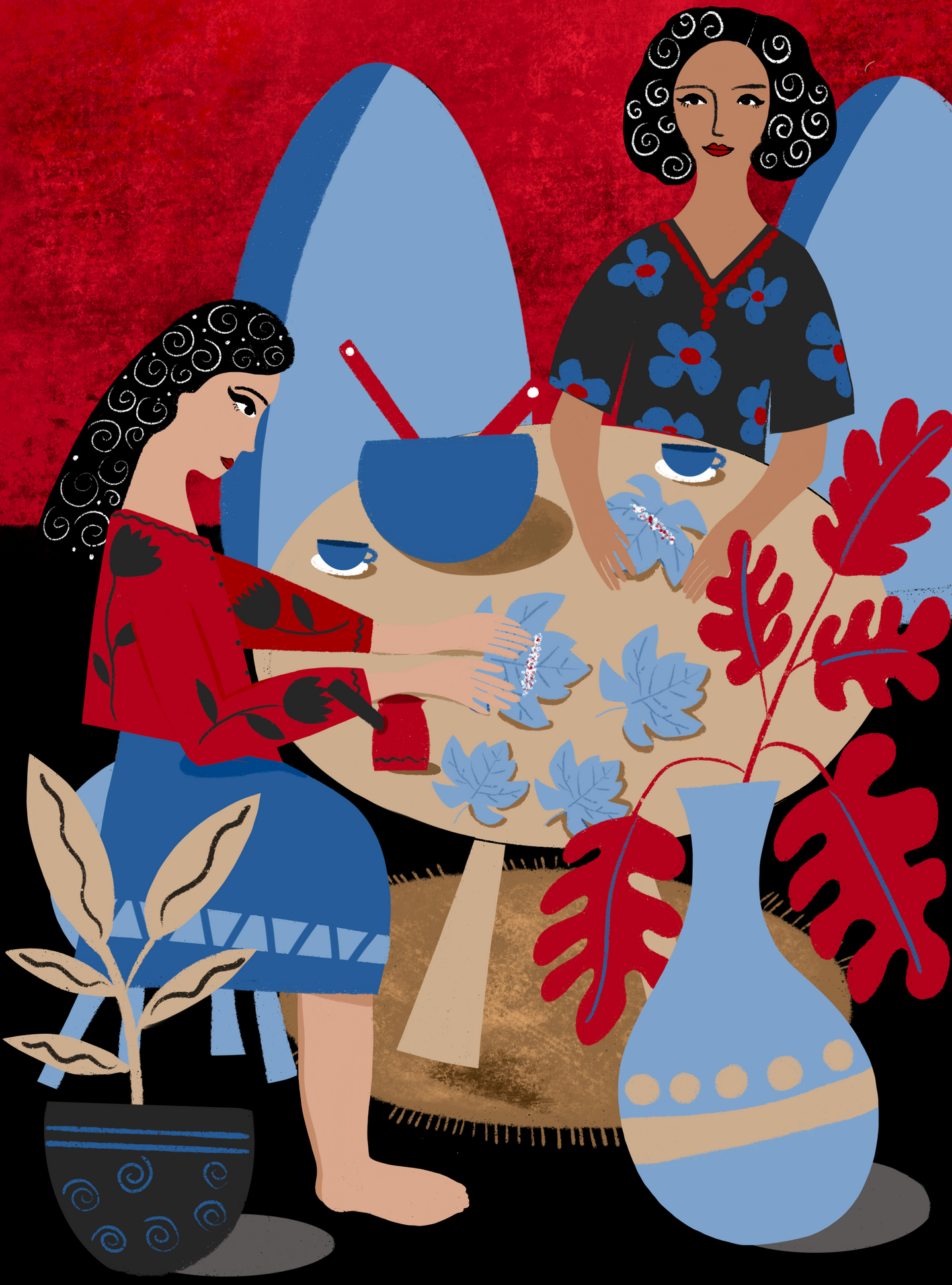 Grape leaves